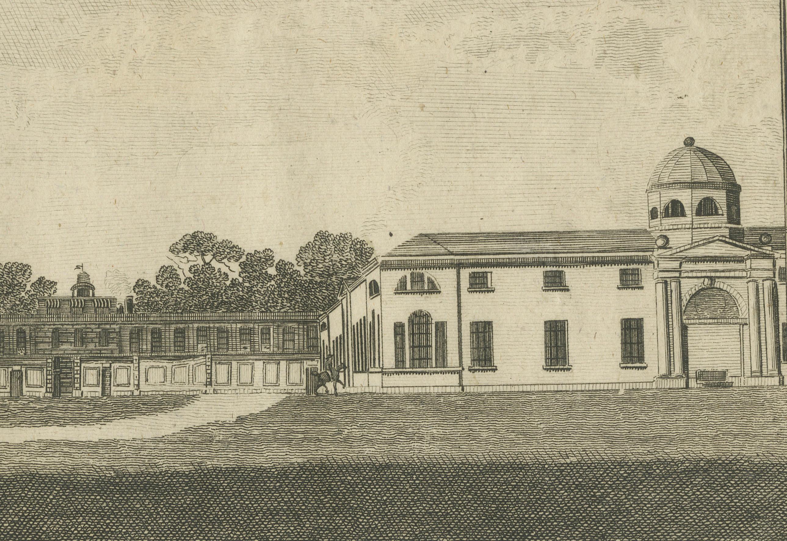 Stallungen und Tennisplatz des Duke of Bedford in der historischen Woburn Abbey, 1757 im Zustand „Gut“ im Angebot in Langweer, NL