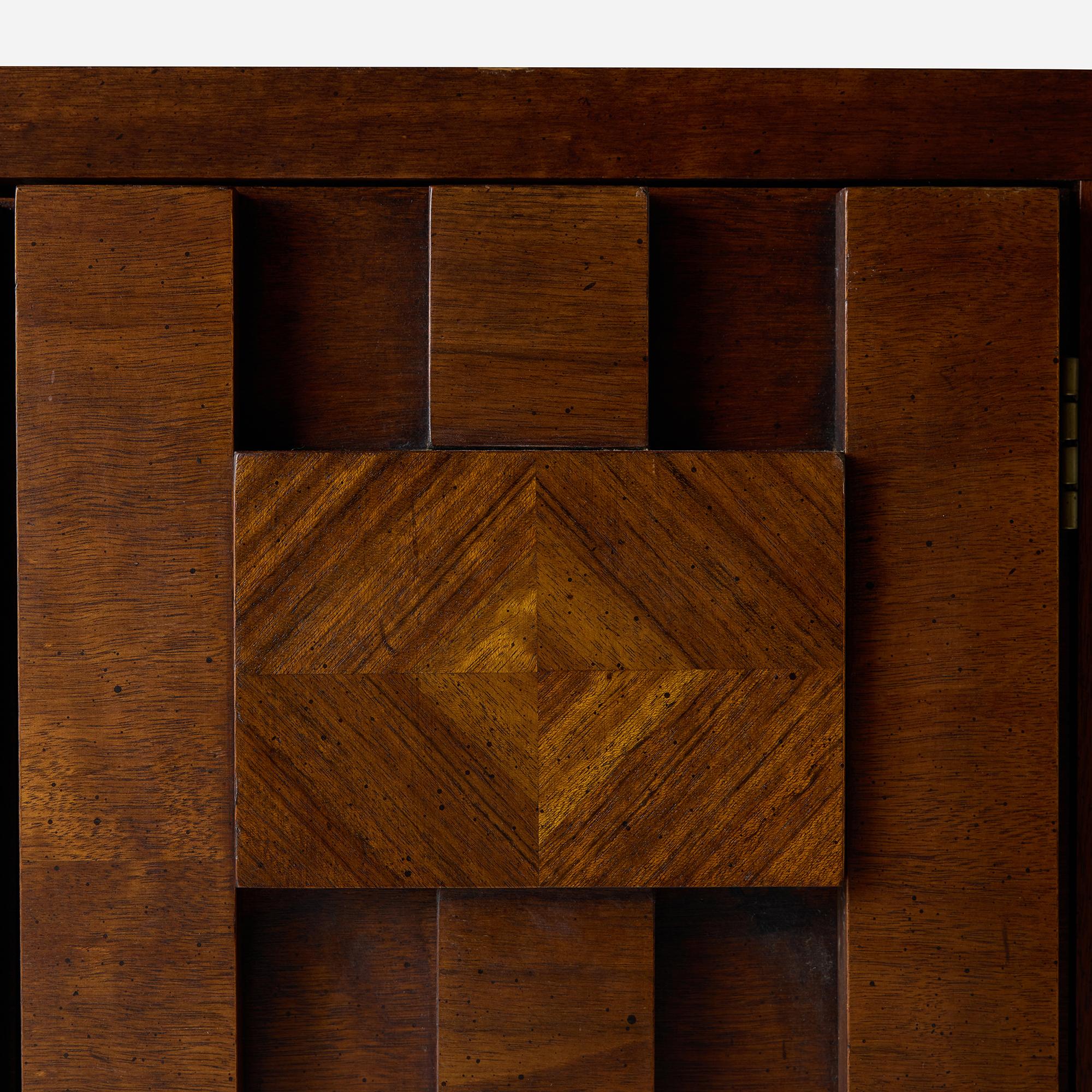 Staccato Brutalistische Kommode und Spiegel von Lane's im Angebot 10