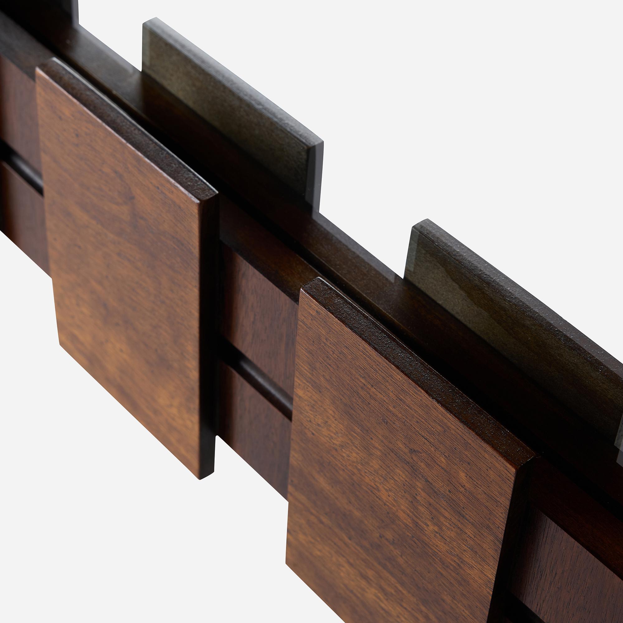 Staccato Brutalistische Kommode und Spiegel von Lane's im Angebot 12