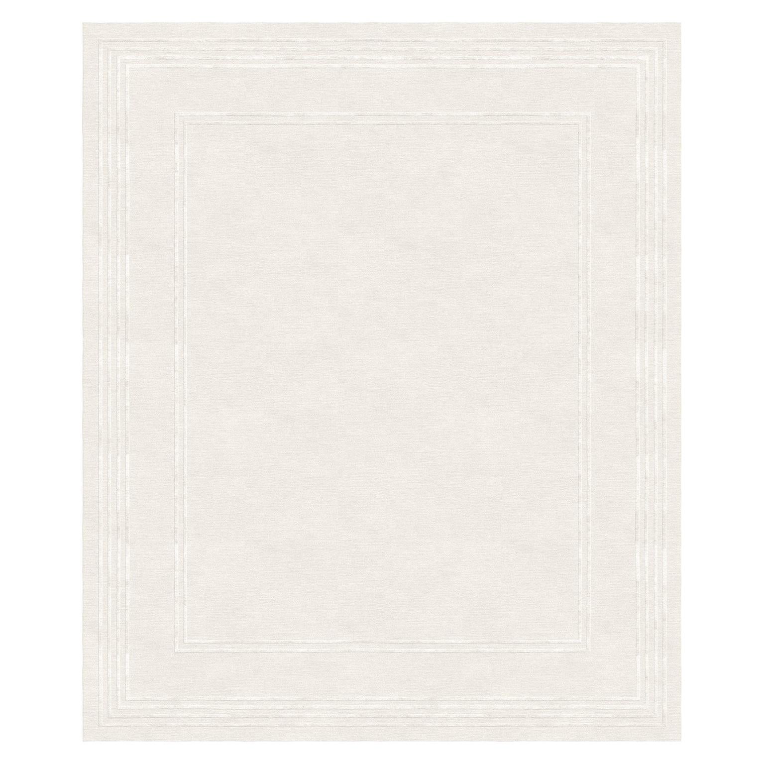 Rug Staccato - Contemporary Bright Hand-knotted Wool Blend-silk For Sale