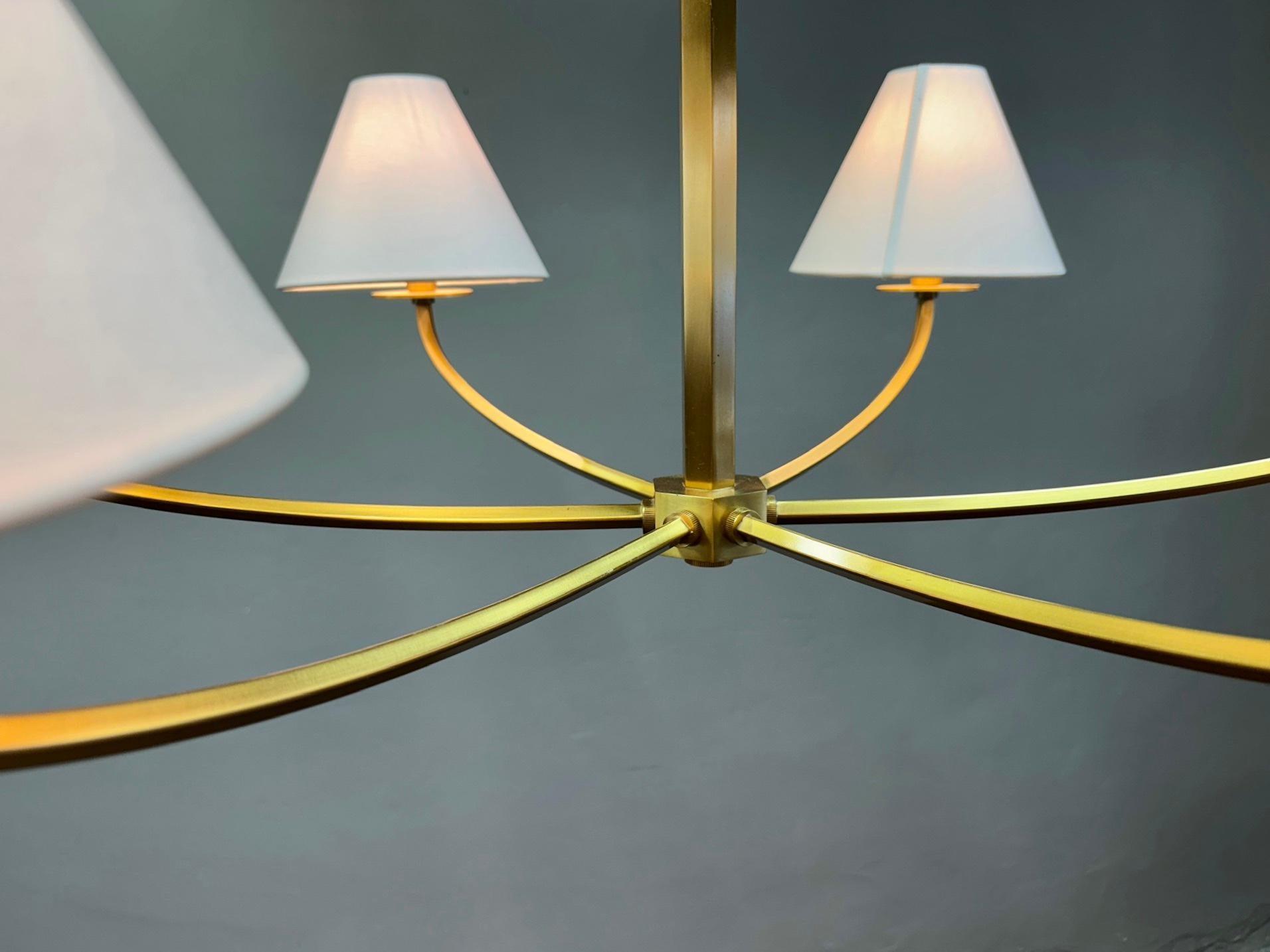 Hollywood Regency Lampadario Stacey a 6 luci di Hudson Valley in vendita