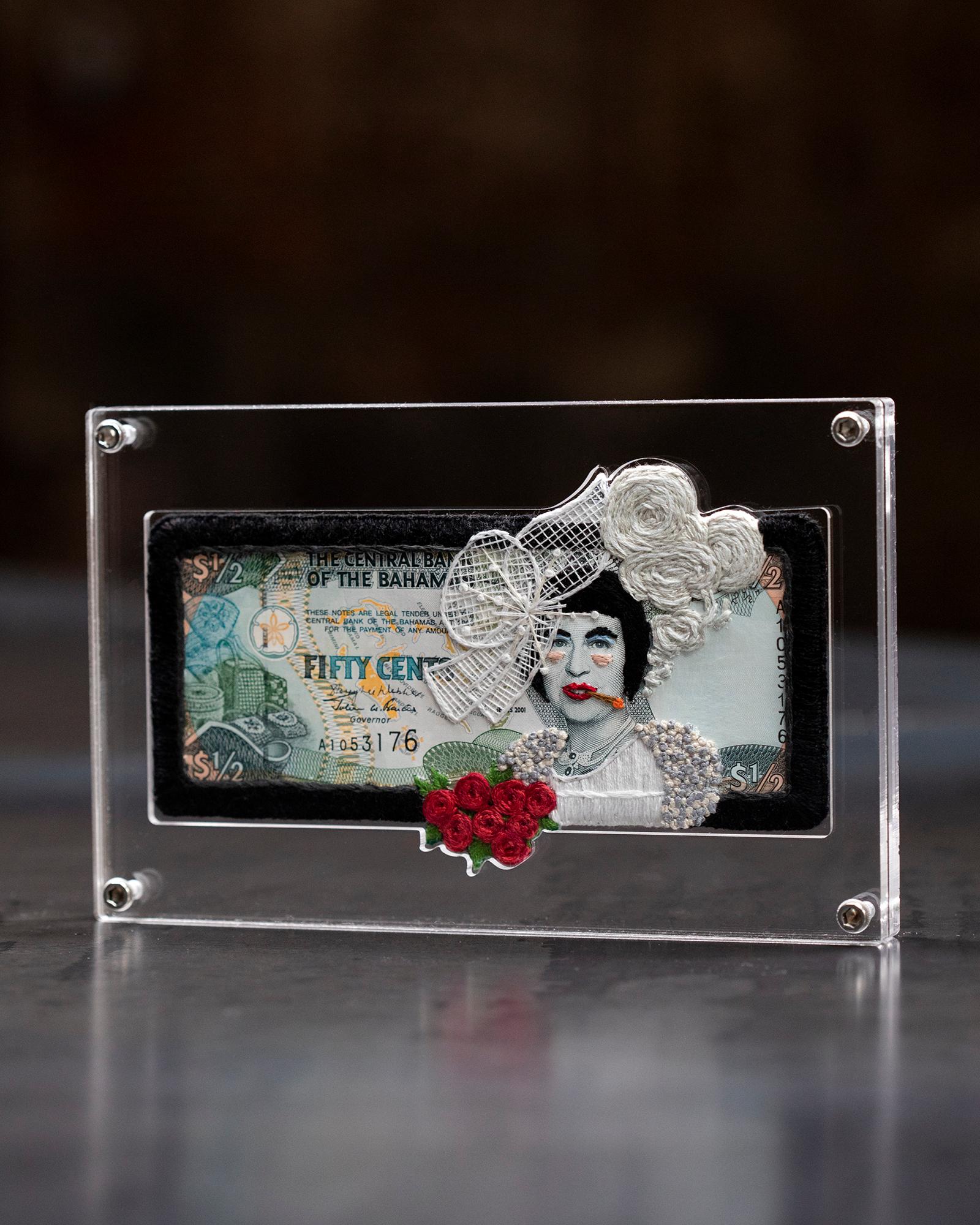 Fifty Cents Bride - Mixed Media Art by Stacey Lee Webber