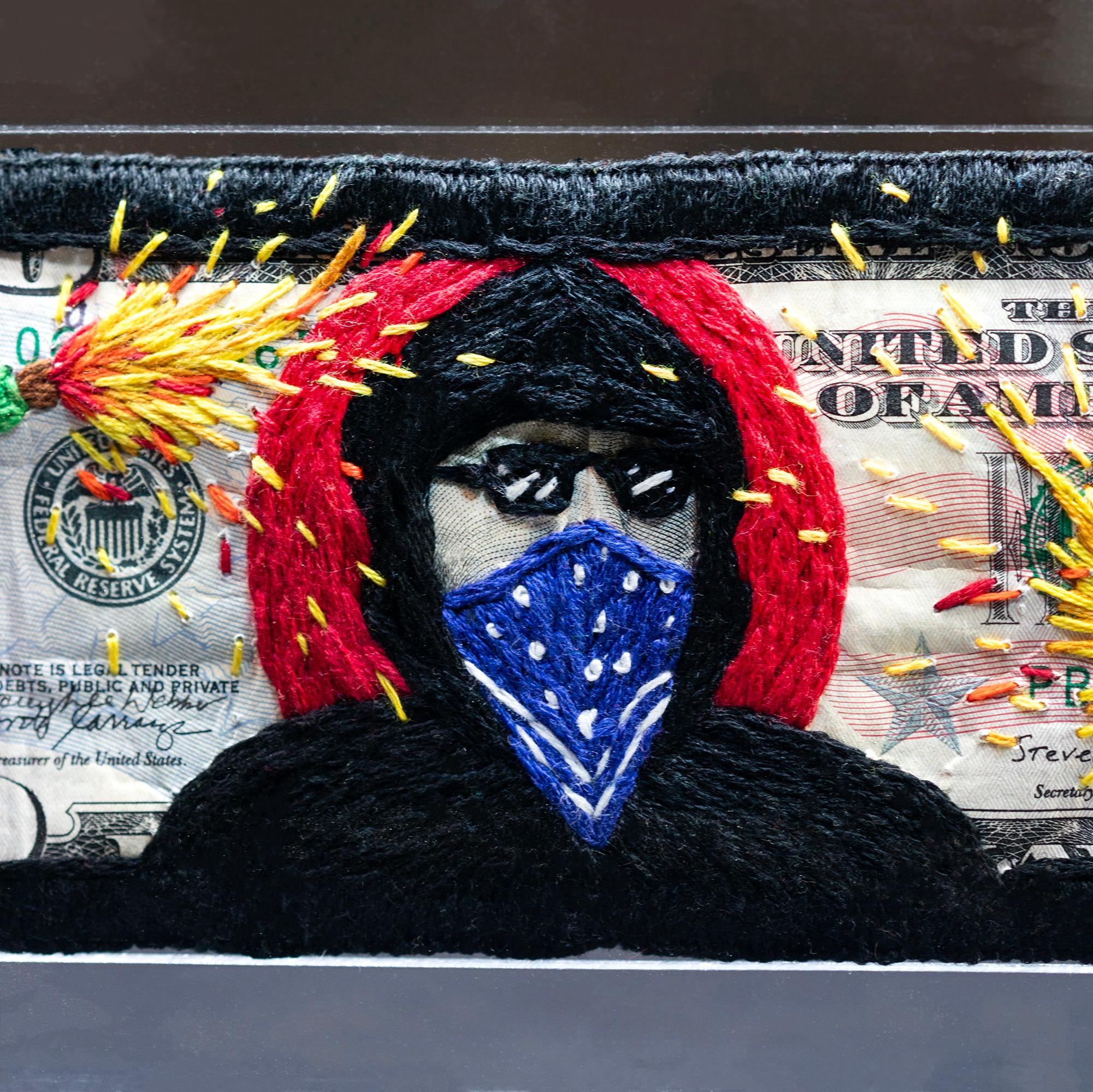 Grant Robber - Contemporary Mixed Media Art by Stacey Lee Webber