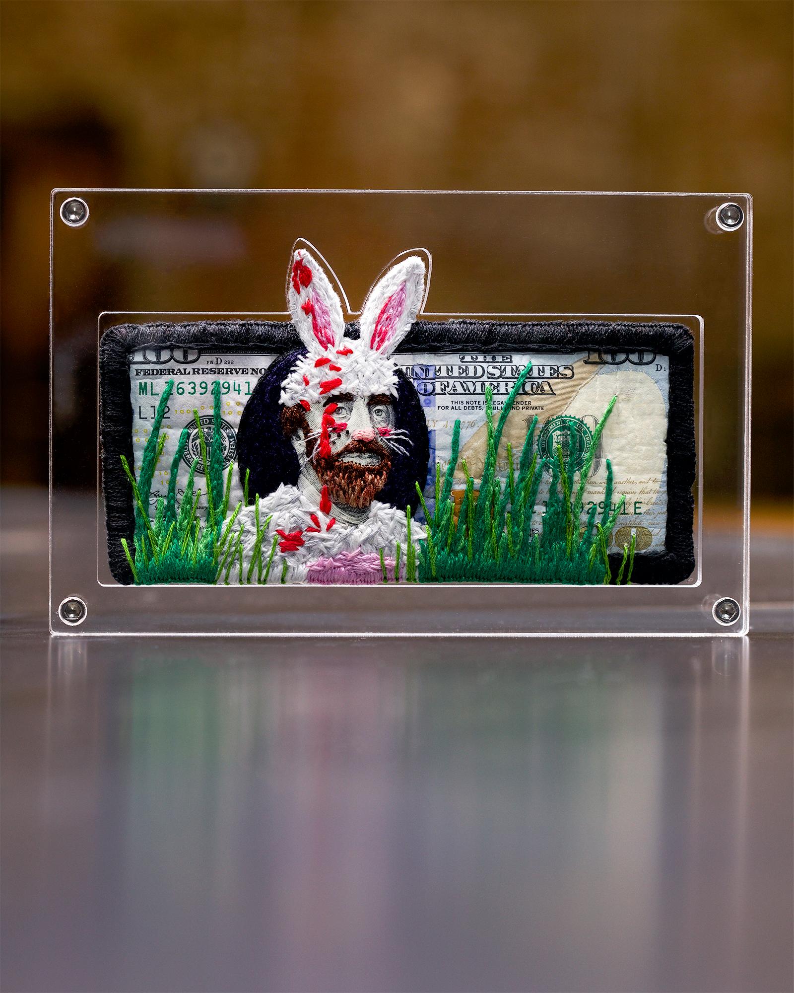 Hunted Ben Bunny - Mixed Media Art by Stacey Lee Webber