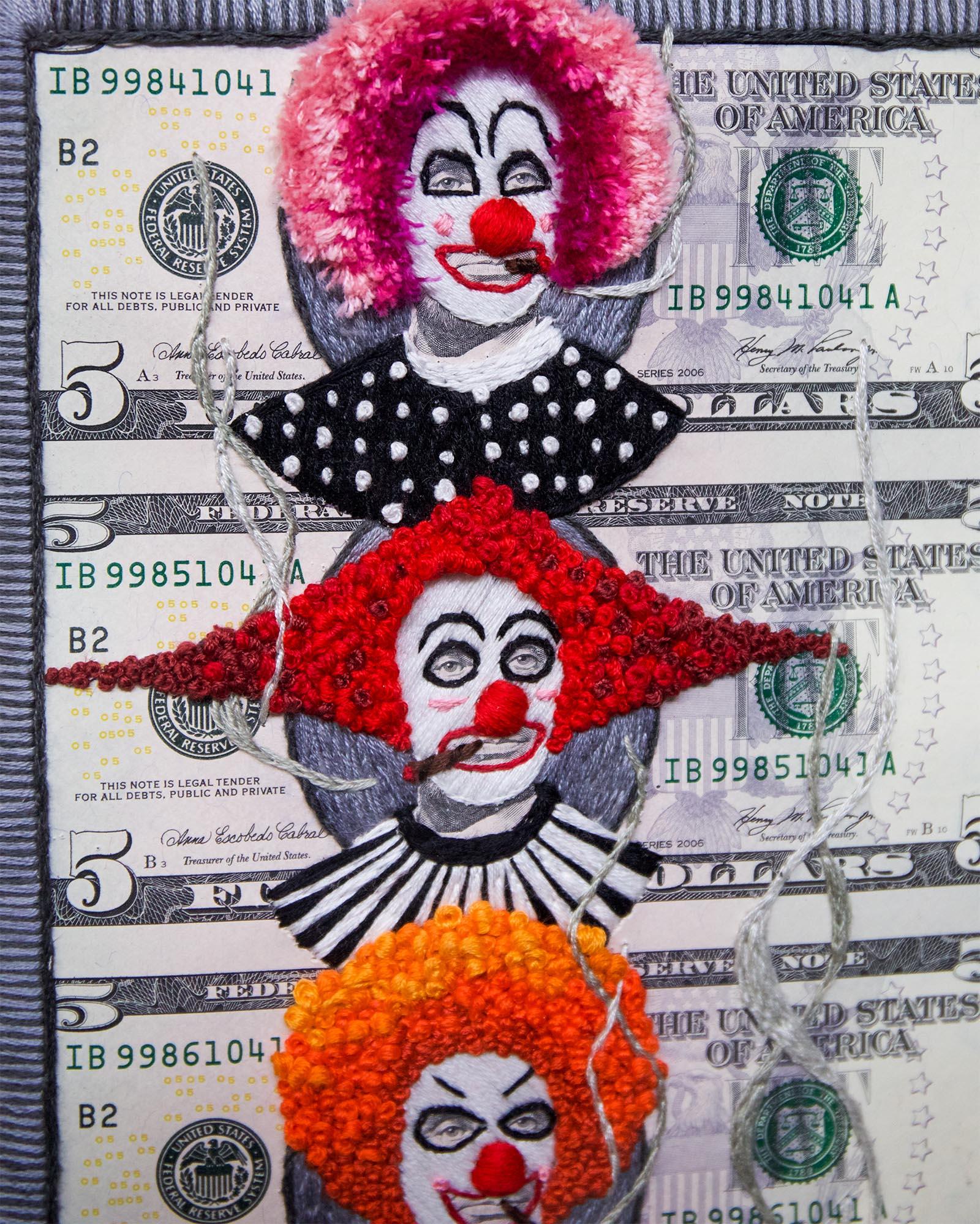 Uncut: Clown Spectrum Troupe  - Contemporary Mixed Media Art by Stacey Lee Webber