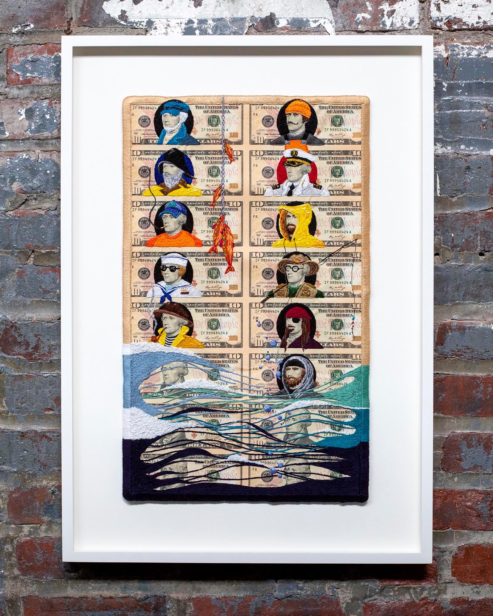 We The People: Hamilton Fisherman - Mixed Media Art by Stacey Lee Webber