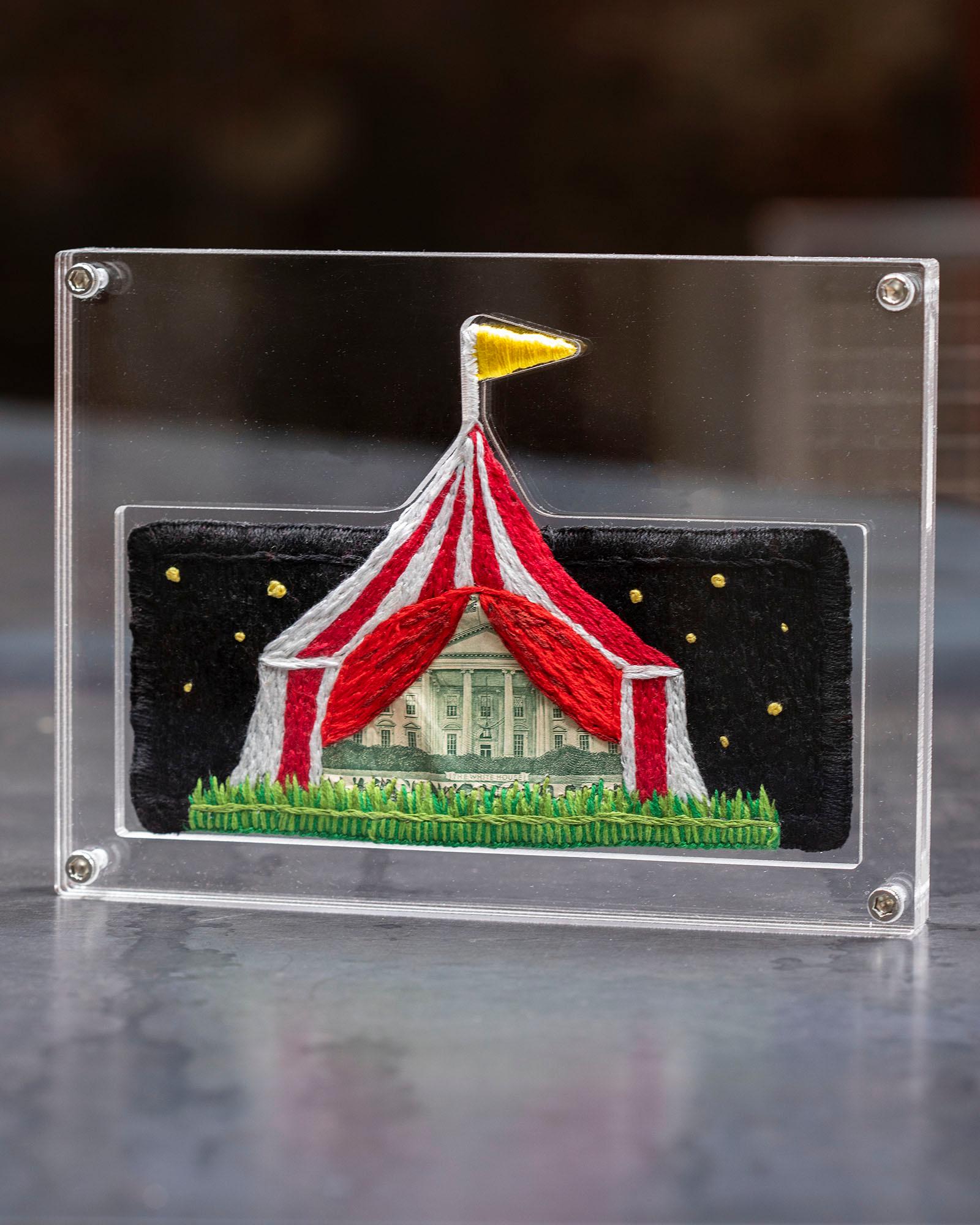 White House Tent - Mixed Media Art by Stacey Lee Webber