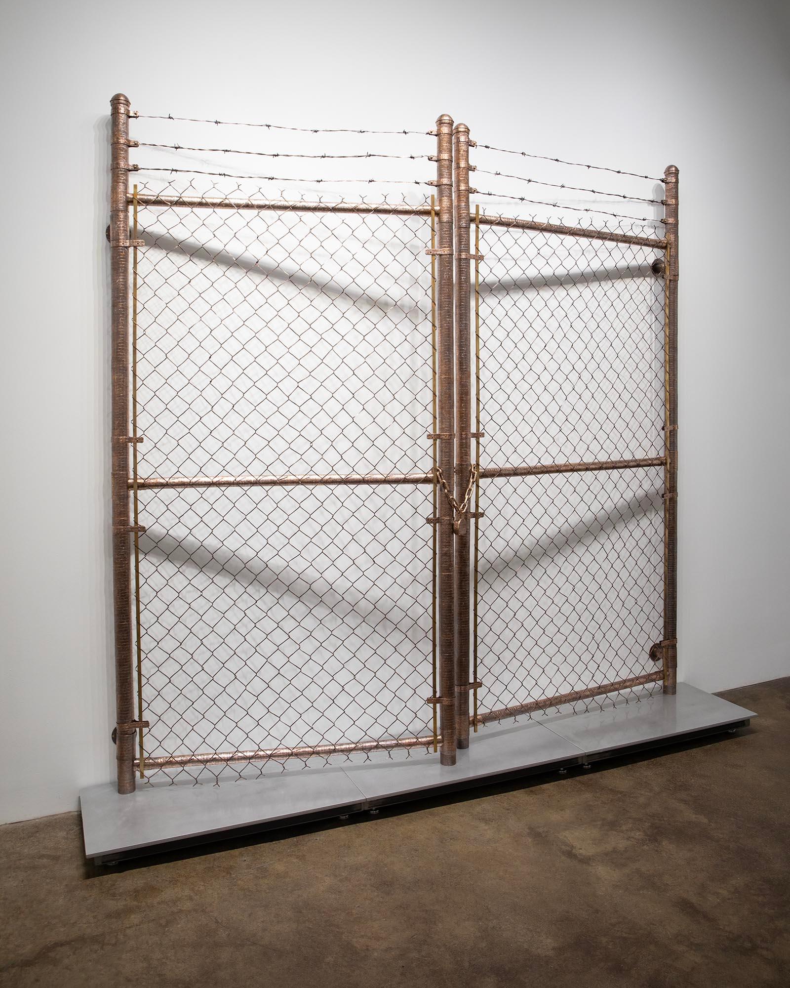 GOD BLESS AMERICA: CHAINLINK - Contemporary Sculpture by Stacey Lee Webber