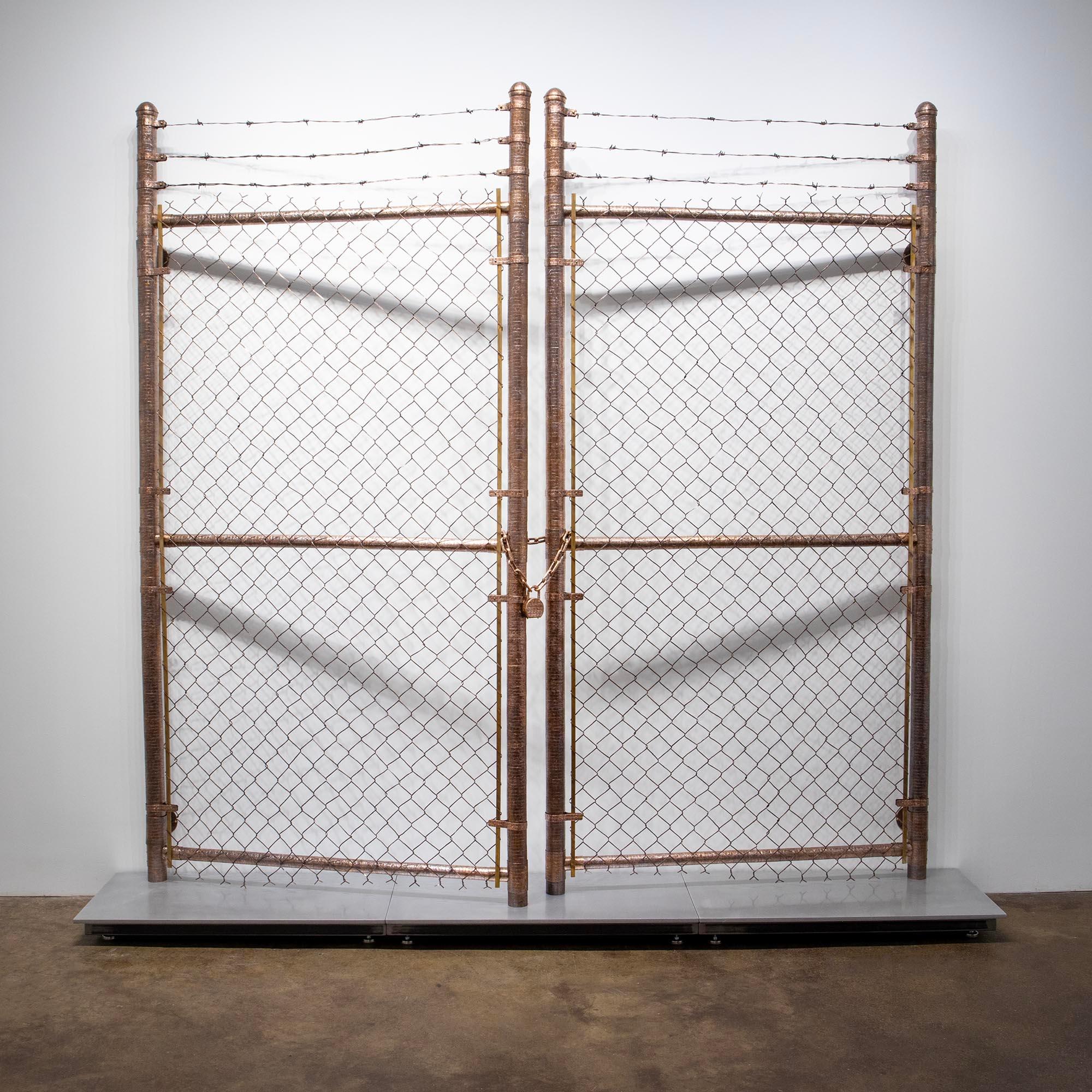GOD BLESS AMERICA: CHAINLINK - Sculpture by Stacey Lee Webber
