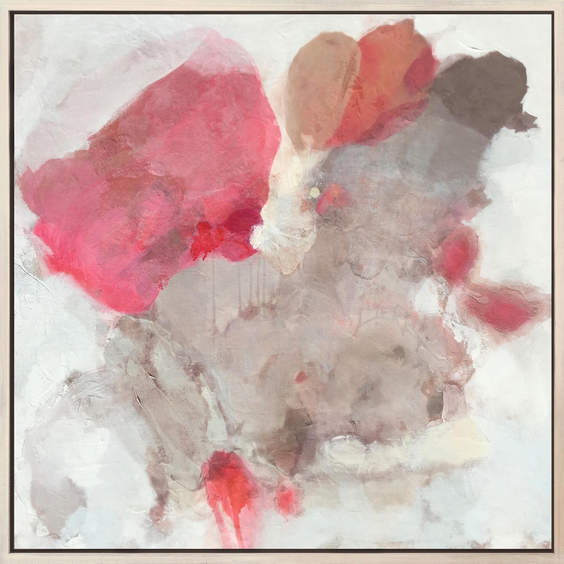 Stacey Warnix Abstract Painting – All That She Touches, Original gerahmt Contemporary Abstract Mixed Media Painting