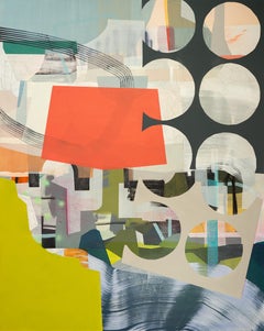 "Rail Vistas" abstract, pattern, geometric, air brush, colorful