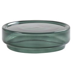 Stack 880 Green Round Glass Coffee Table by NiccolÃ² Devetag
