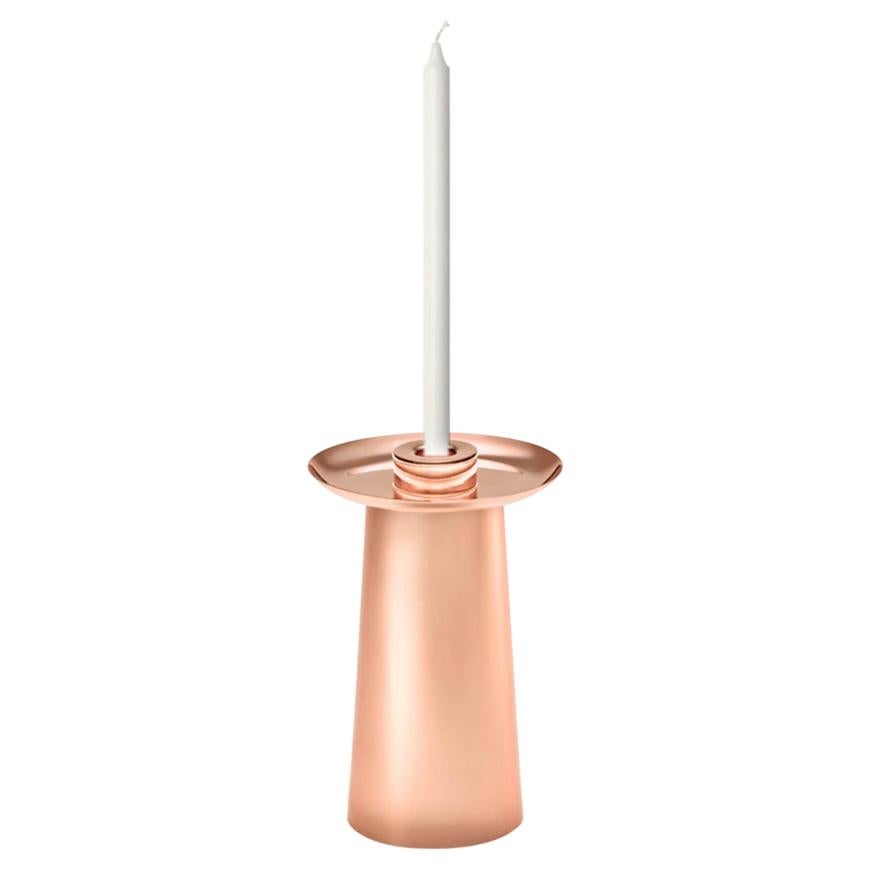 "Stack" Copper Candlestick by Brunno Jahara, Brazilian Cotemporary Design