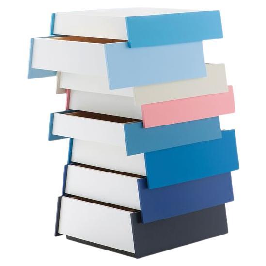 Stack H1080 8 Drawer Blue Palette Storage by Established & Sons