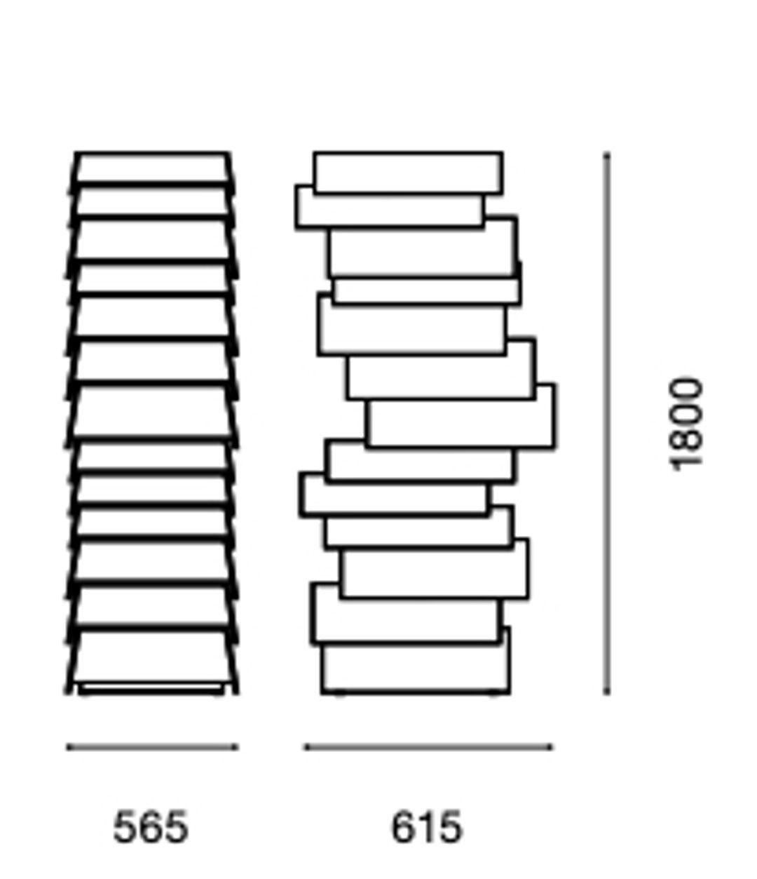 Contemporary Stack H1780 13 DrawerSp, GreenPalette, Established & Sons Raw Edges Shay Alkalay For Sale