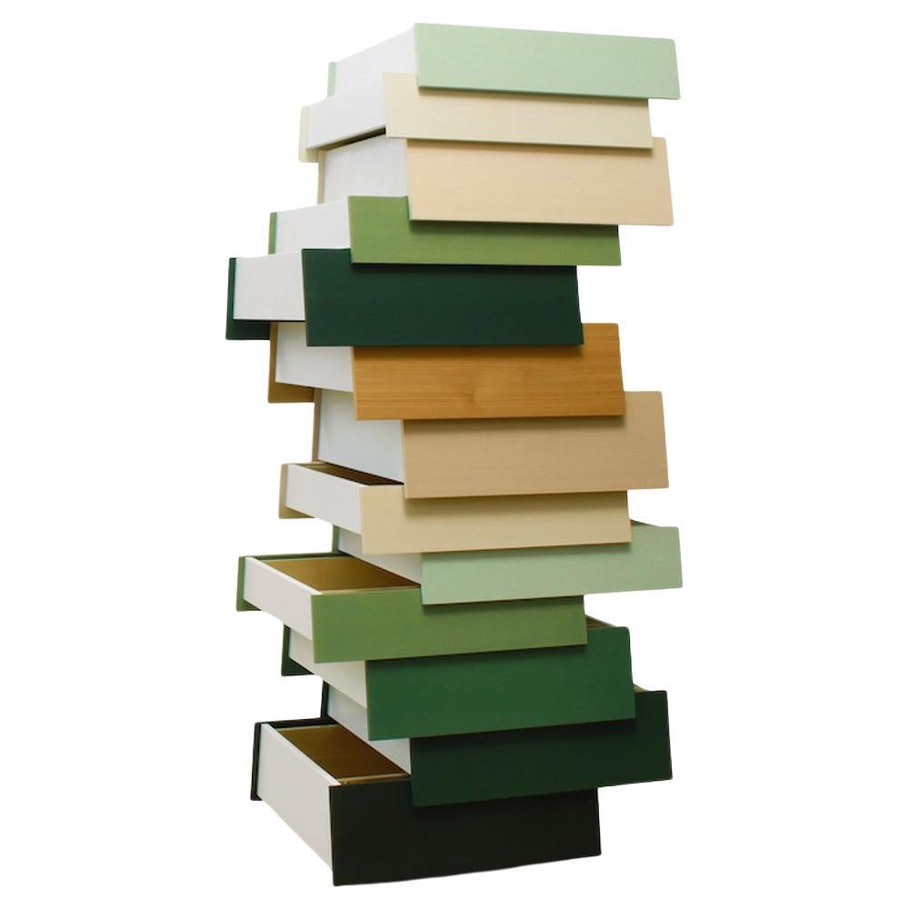 Stack H1780 13 DrawerSp, SagePalette, Established & Sons Raw Edges/ Shay Alkalay
