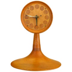 Vintage Stack Laminate American Craft Table Clock