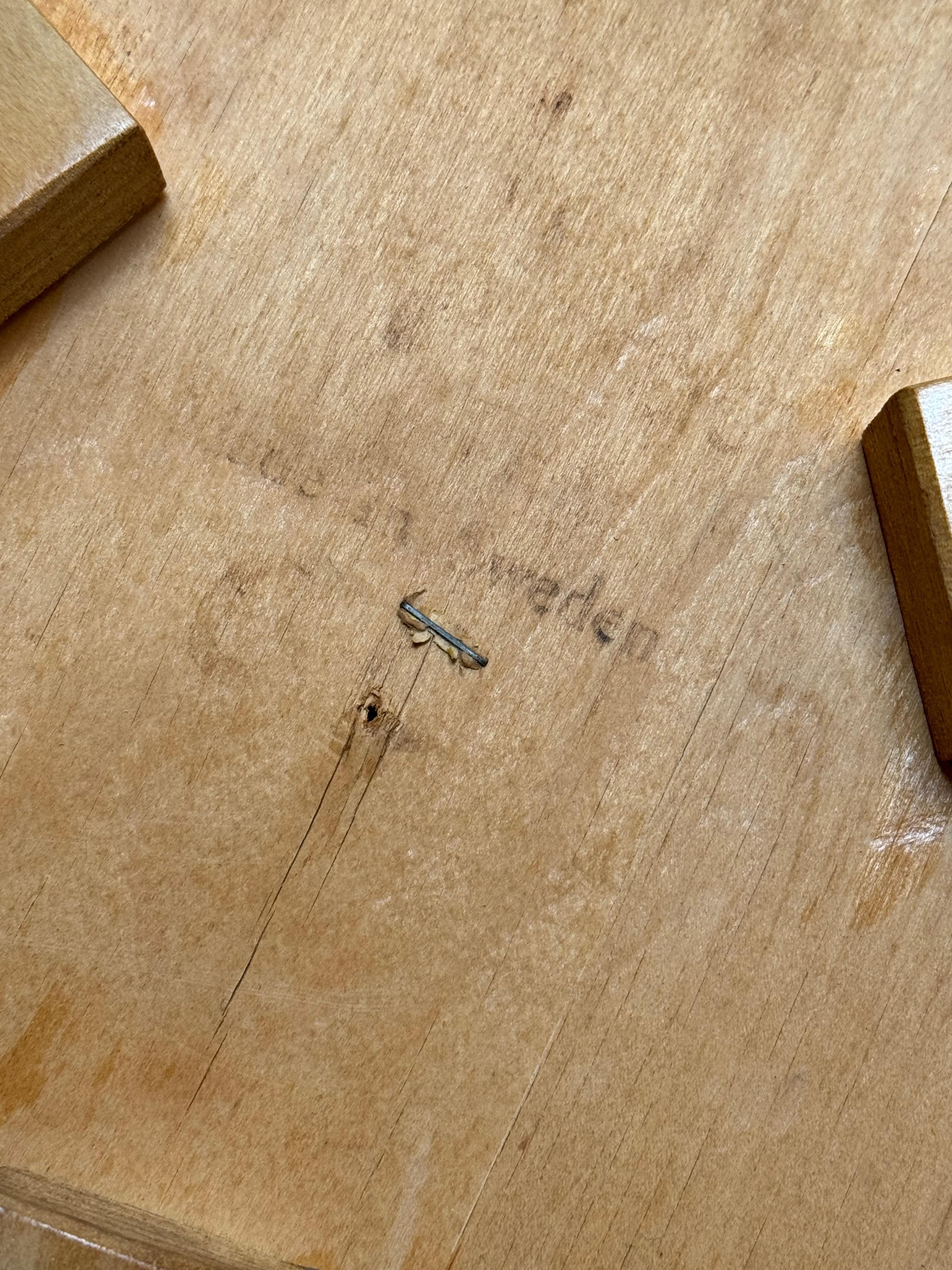 Stack of 4 1950s Alvar Aalto Model 60 Stools 2