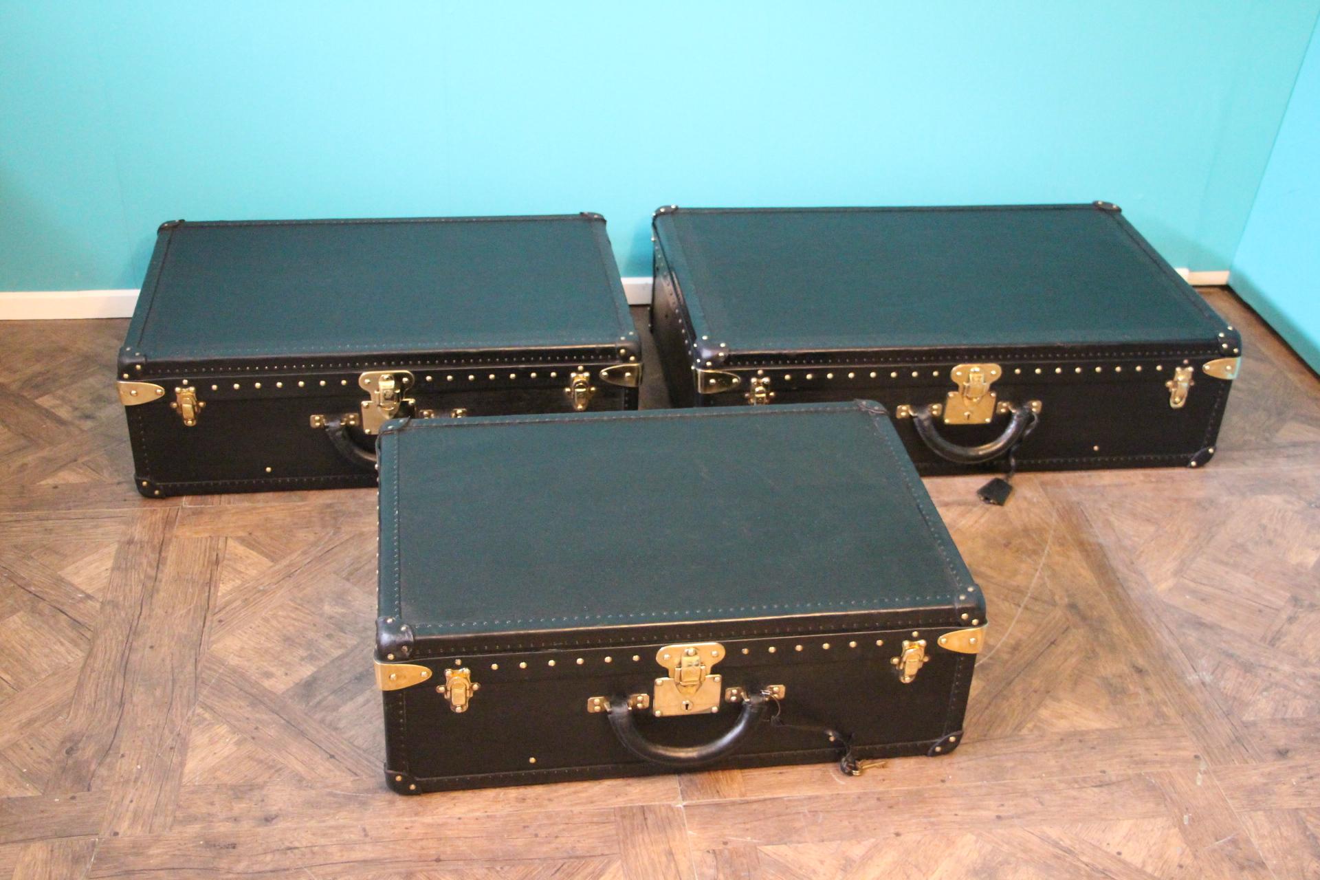 Stack of Black Louis Vuitton Alzer Suitcases, Louis Vuitton Trunks Louis Vuitton 2