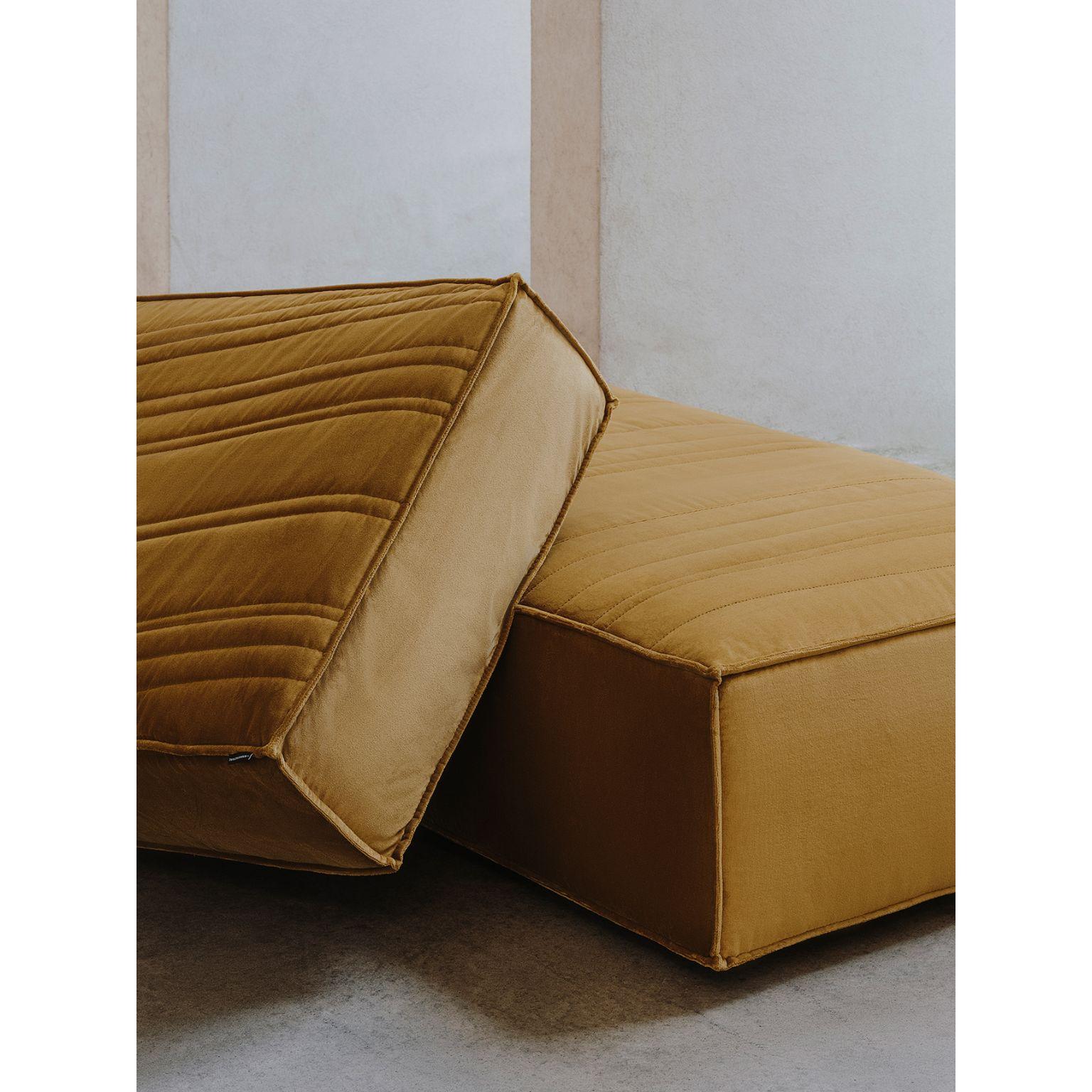 Upholstery Stack Pouf by Nendo