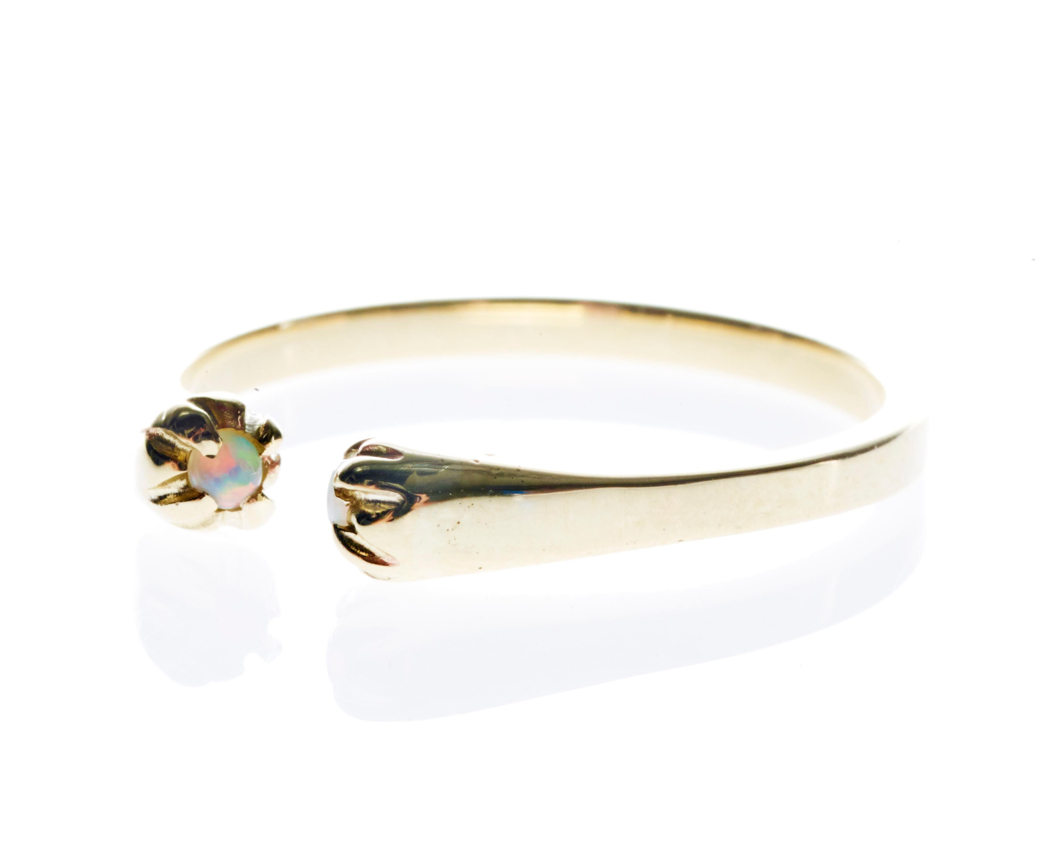 Stack Ring Gold Ring White Diamond Opal  Stackable 

J DAUPHIN 