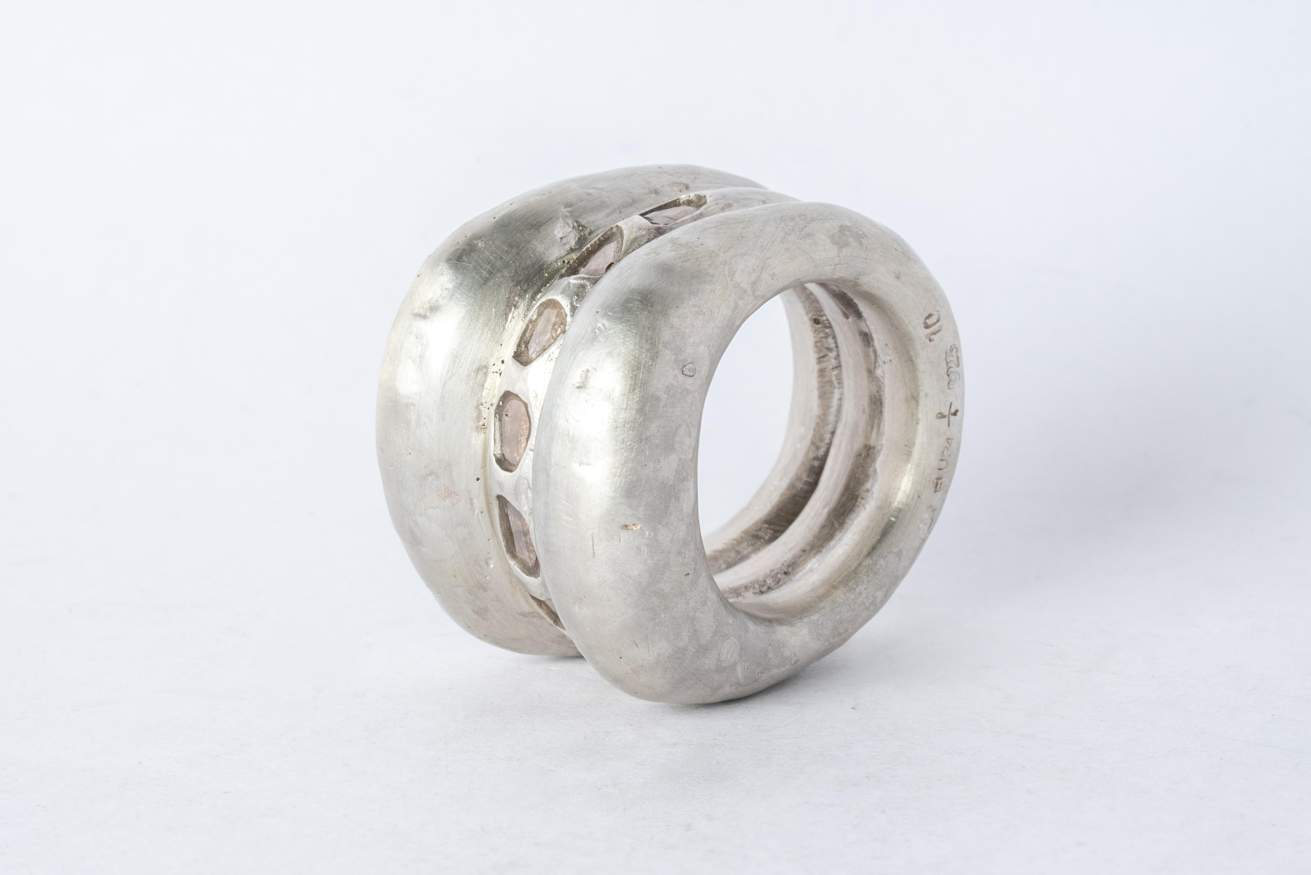 For Sale:  Stack Ring (Mountain Spacer, Mega Pavé, MA+DIA) 2