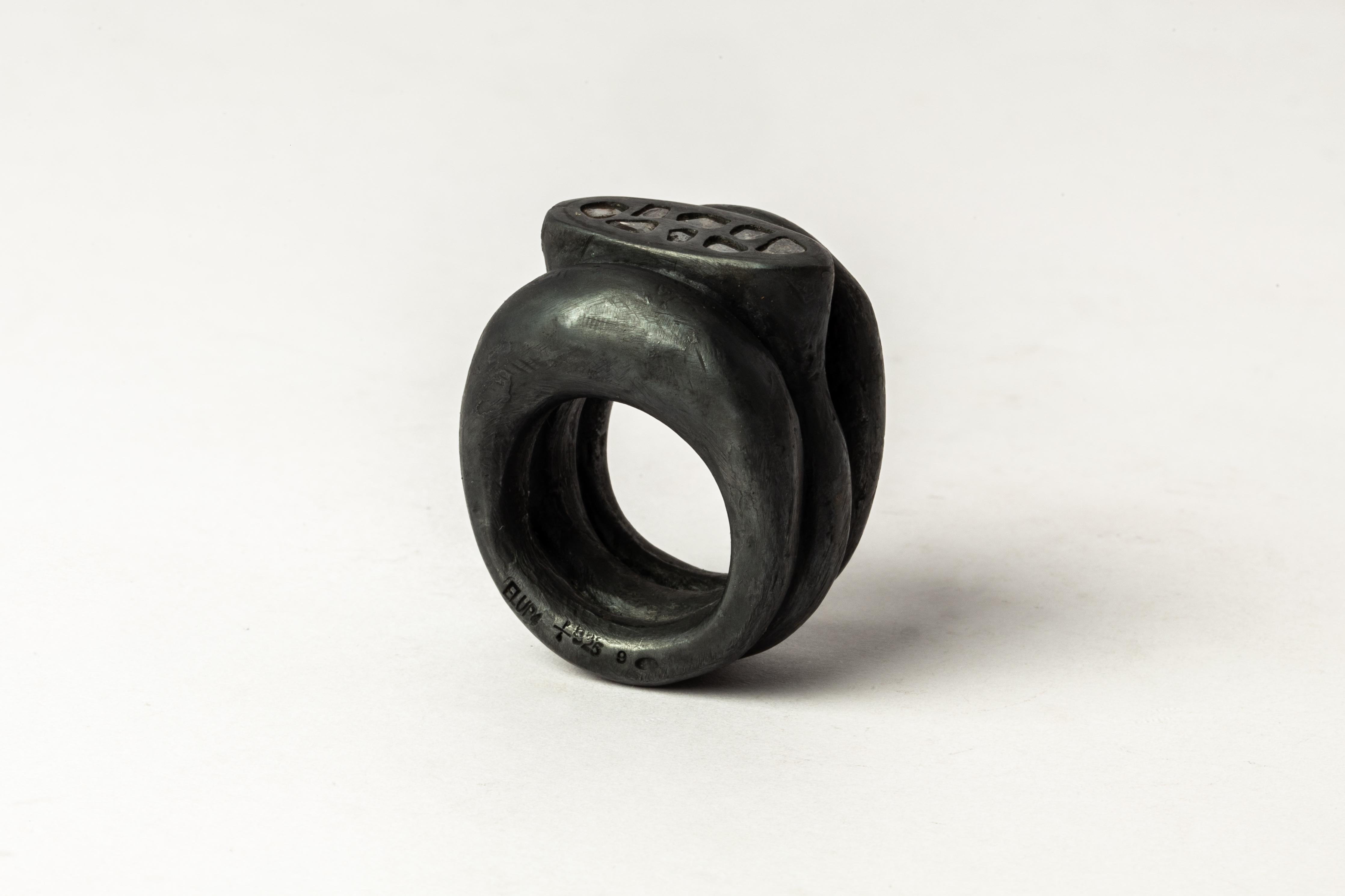For Sale:  Stack Ring (Roman Mountain, Mega Pavé, KA+DIA) 6