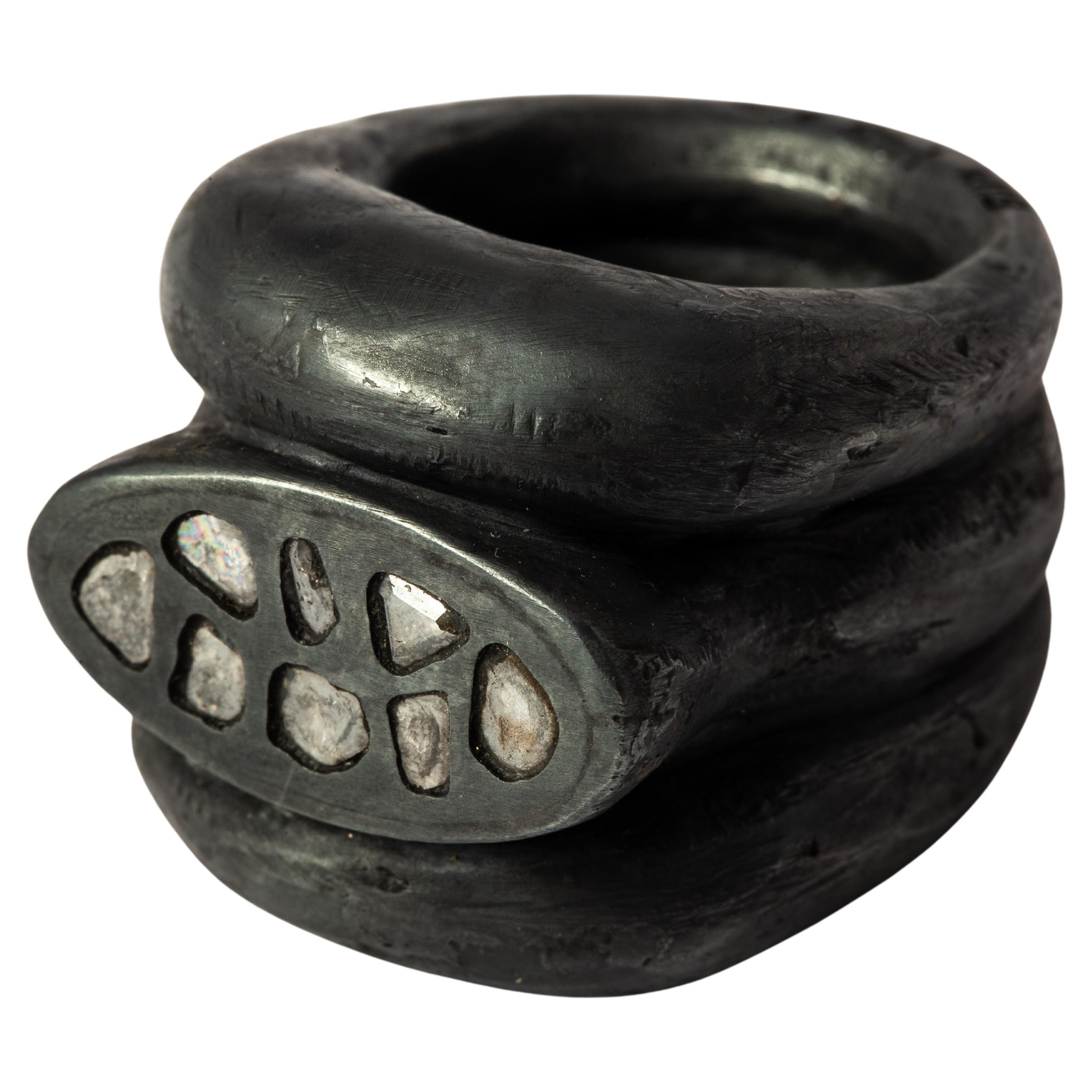 For Sale:  Stack Ring (Roman Mountain, Mega Pavé, KA+DIA)