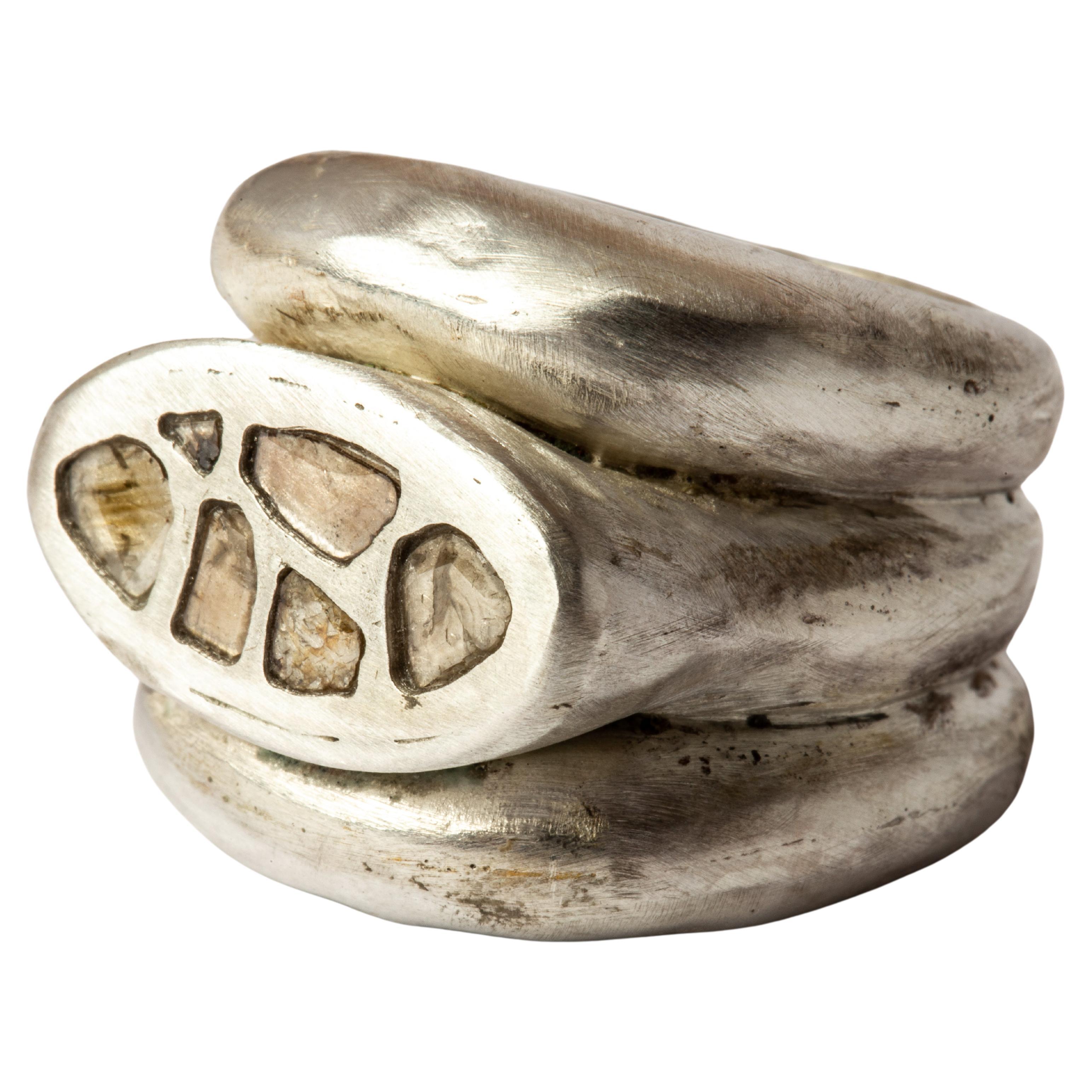 For Sale:  Stack Ring (Roman Mountain, Mega Pavé, MA+DIA)