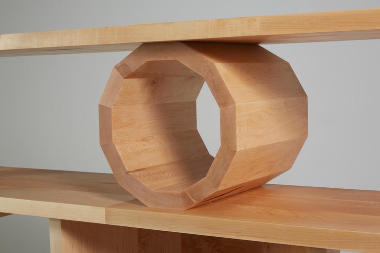 "Stack" Maple Wood Sculptural Shelving Unit For Sale at 1stDibs maple