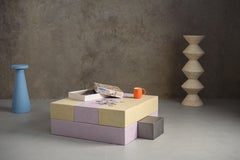 Table STACK de Lime & Co Studio - Table basse modulaire et sculpturale en microciment