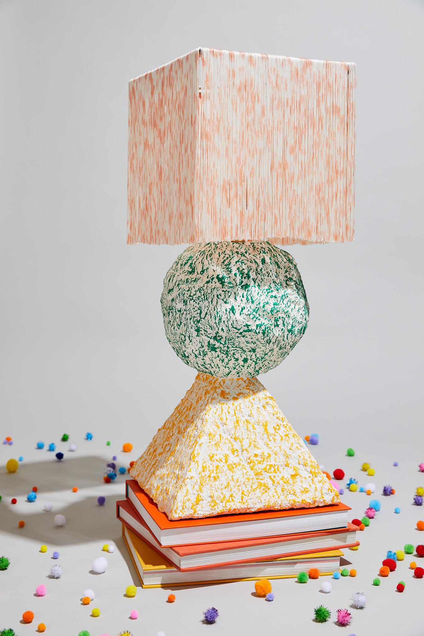 papier mache lamp