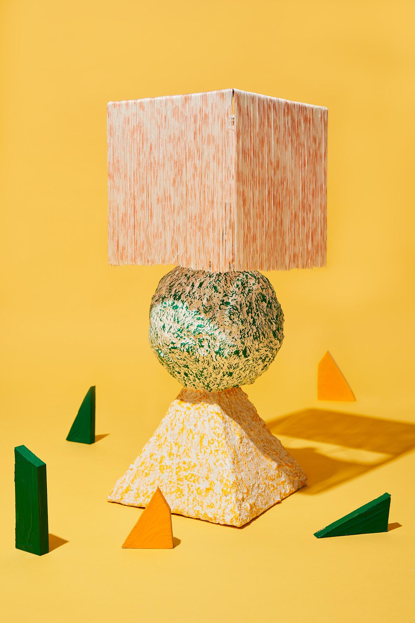 paper mache lamp