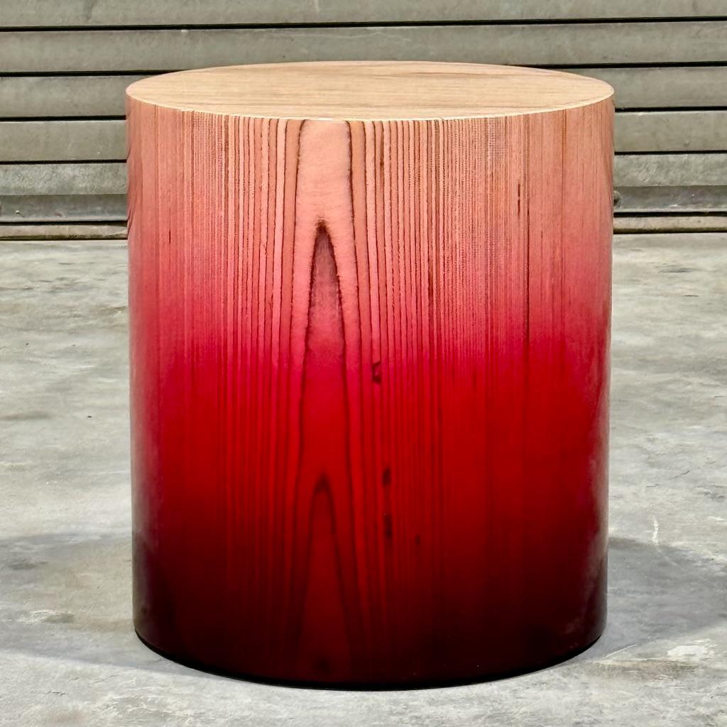 Modern Stack Vert Glossy Ombre, Stacked Baltic Birch Plywood, by Timbur X Ezra Ardolino For Sale