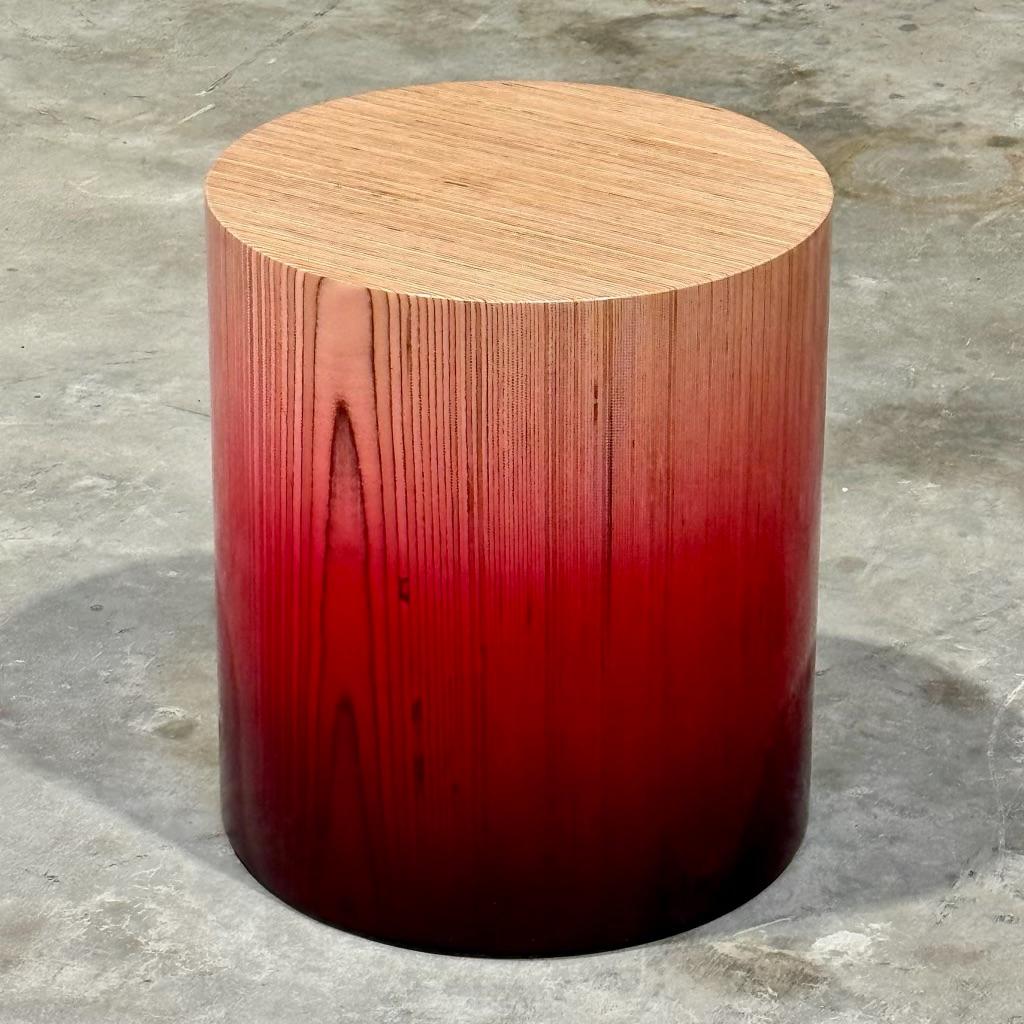 American Stack Vert Glossy Ombre, Stacked Baltic Birch Plywood, by Timbur X Ezra Ardolino For Sale