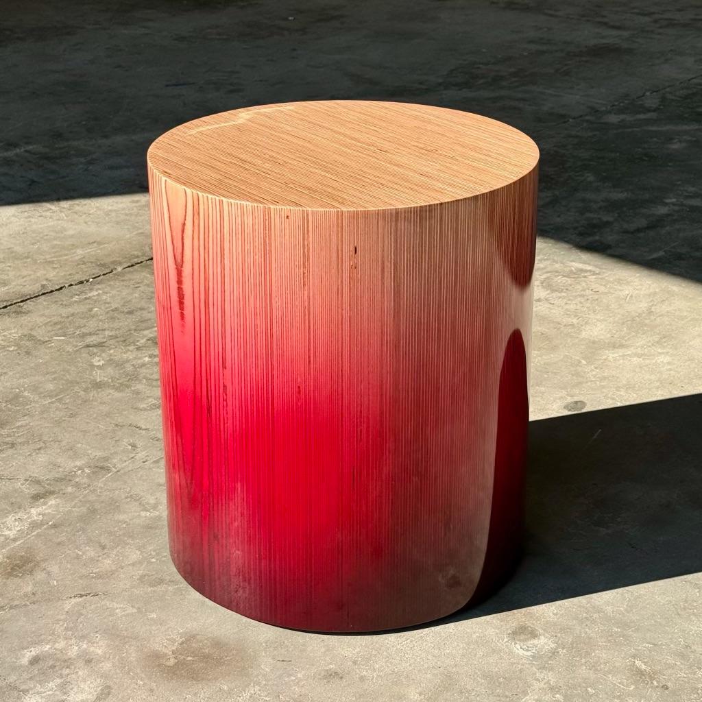 Stack Vert Glossy Ombre, Stacked Baltic Birch Plywood, by Timbur X Ezra Ardolino For Sale 1