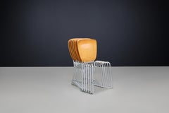 Stackable Aluflex chairs by Armin Wirth for Hans Zollinger Sohne, Switzerland