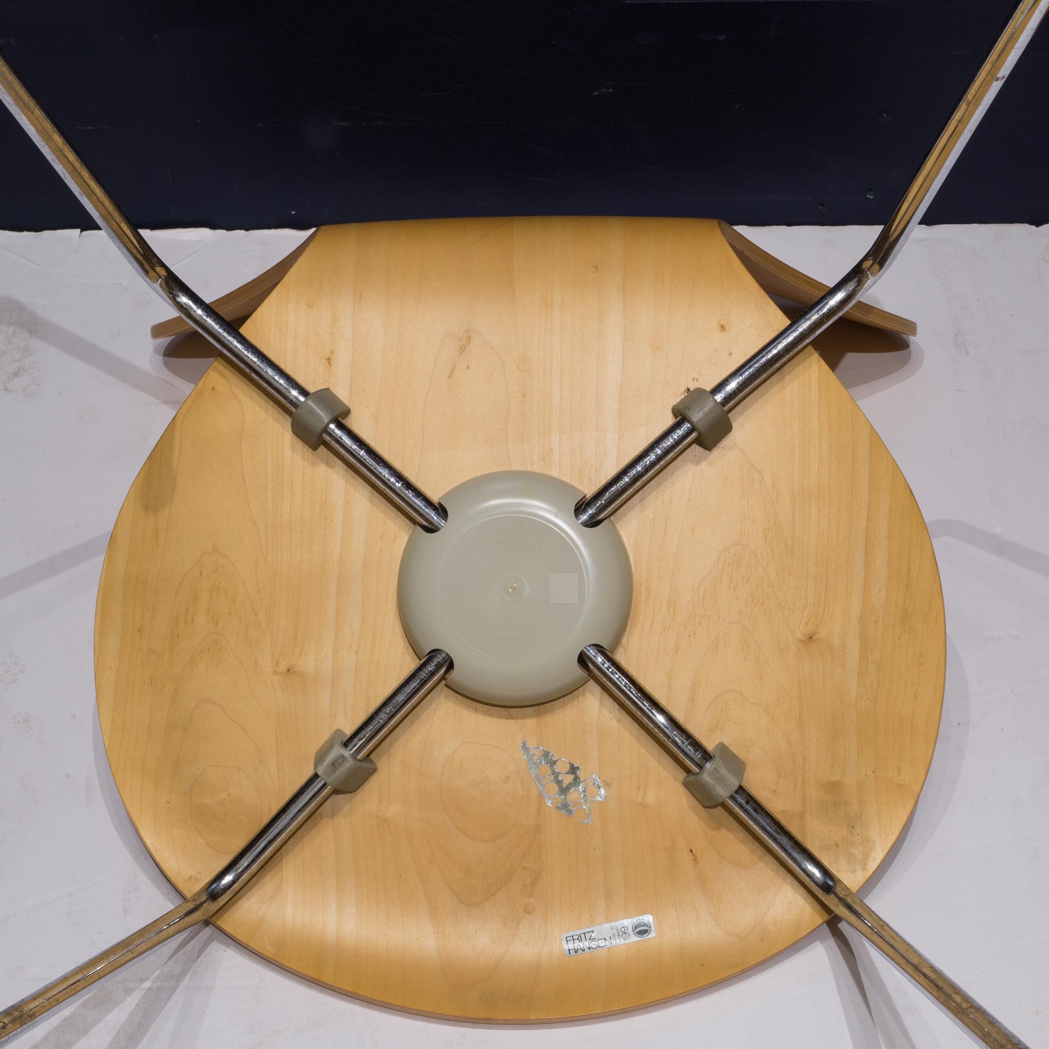 Oak Stackable Arne Jacobsen for Fritz Hansen 