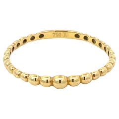 Stackable Bubble Ring in 18k Yellow Gold