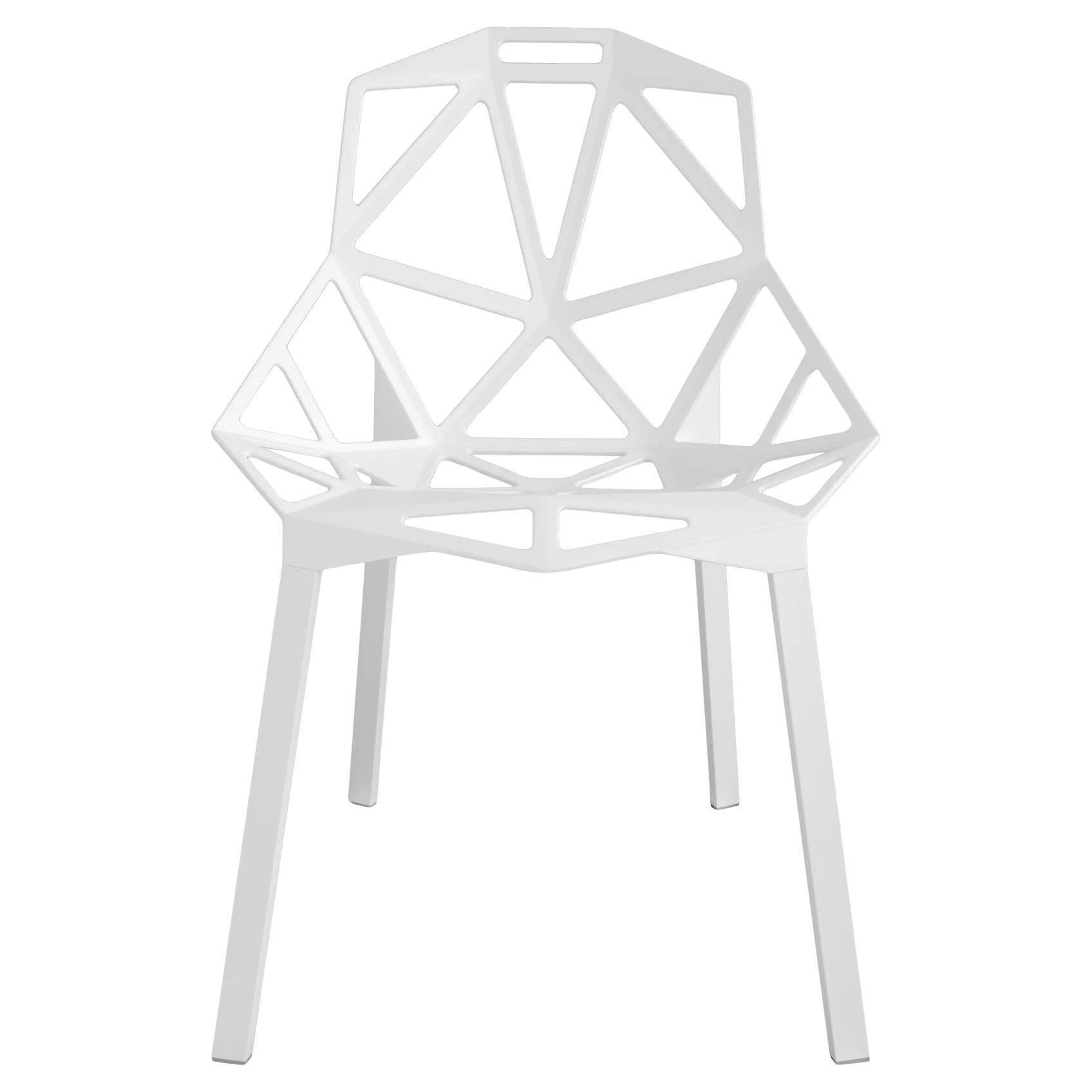 Stapelbarer Stuhl Magis Chair One design Konstantin Grcic - Weiß