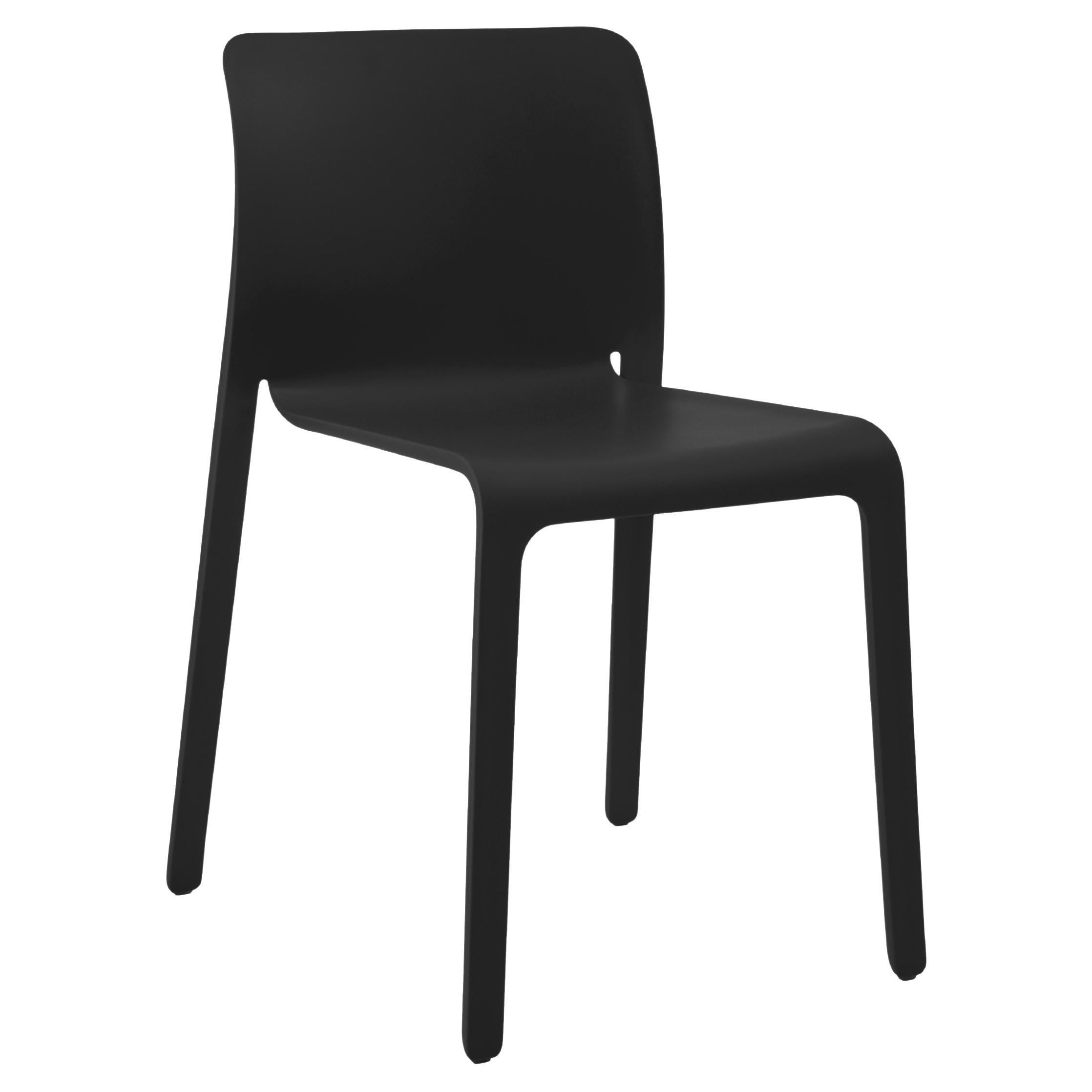 Stackable chair Magis First - Stefano Giovannoni - Black - Set of 4 chairs For Sale