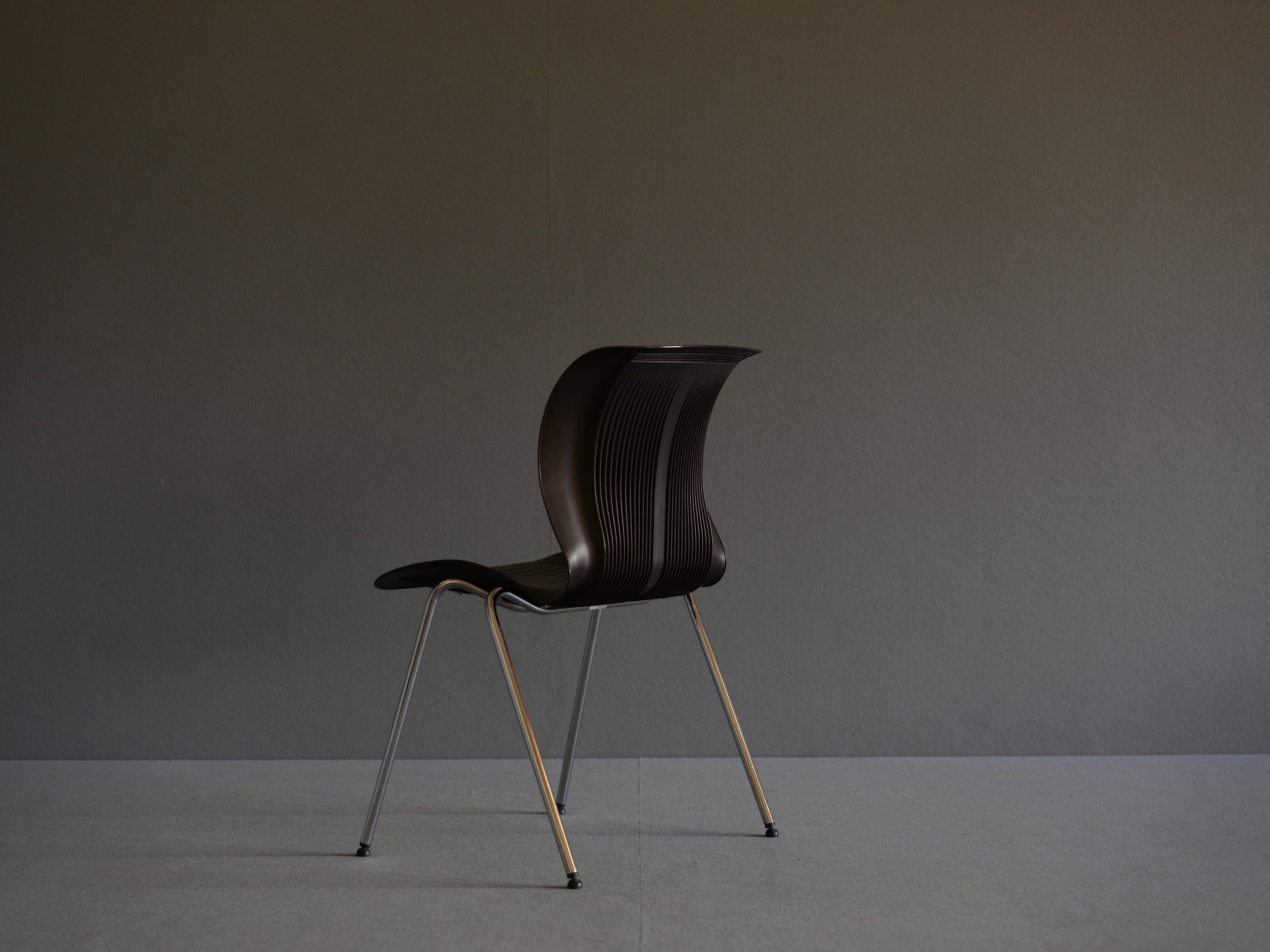 Danish Stackable Chairs by Fritz Hansen Designed by Alfred Homann For Sale