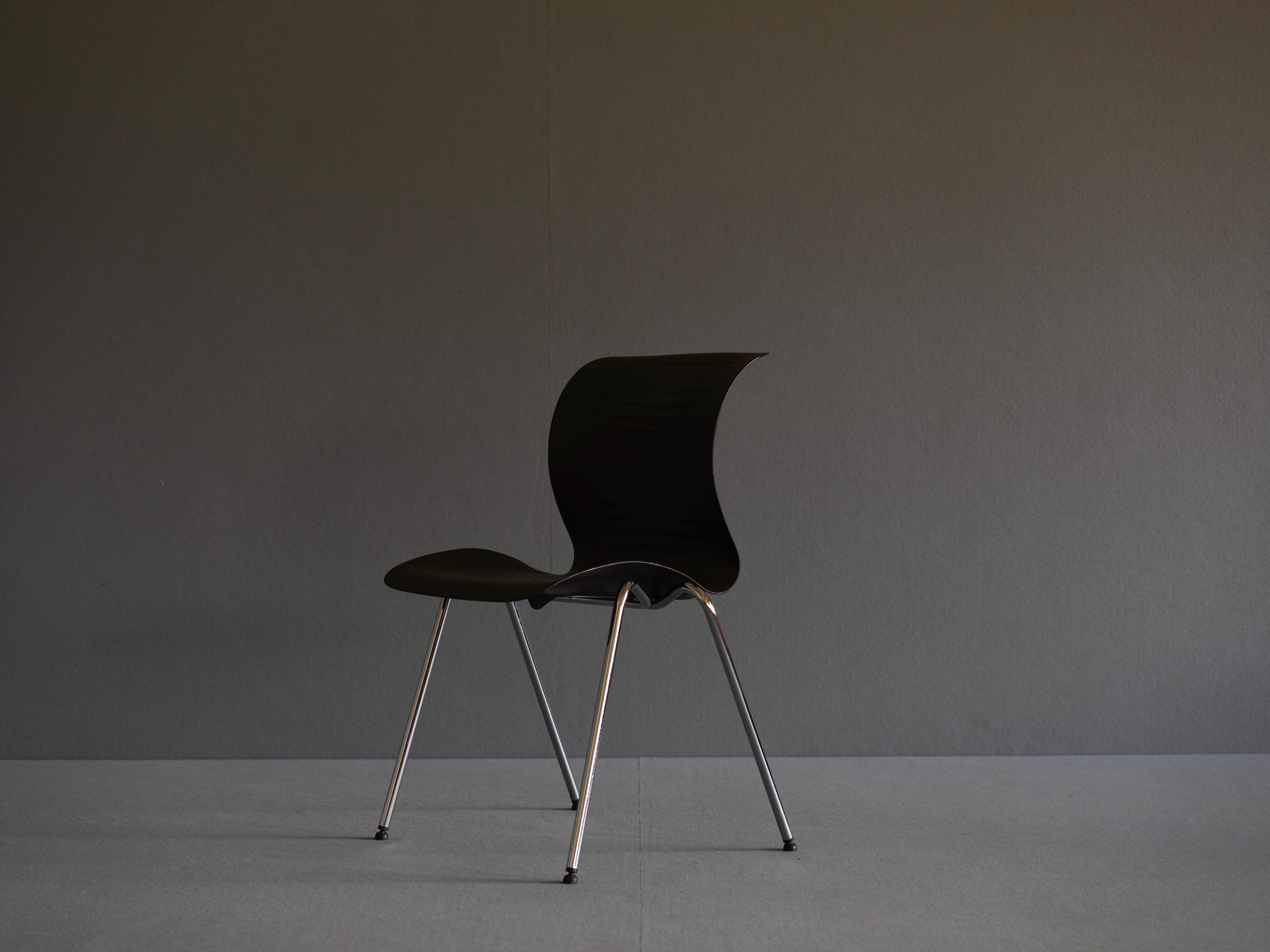 Stackable Chairs by Fritz Hansen Designed by Alfred Homann In Good Condition For Sale In Singapore, SG