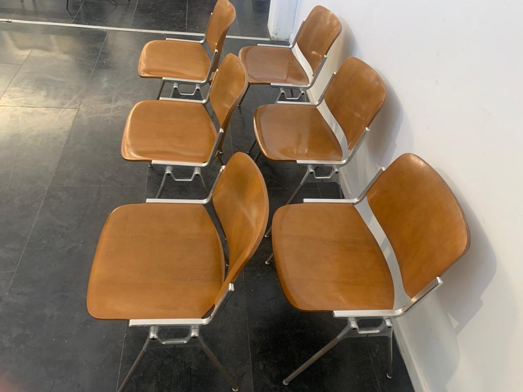 Stapelbare Stühle von Giancarlo Piretti für Castelli / Anonima Castelli, 6er-Set im Angebot 3