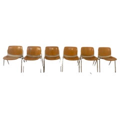 Stackable Chairs by Giancarlo Piretti for Castelli / Anonima Castelli, Set of 6