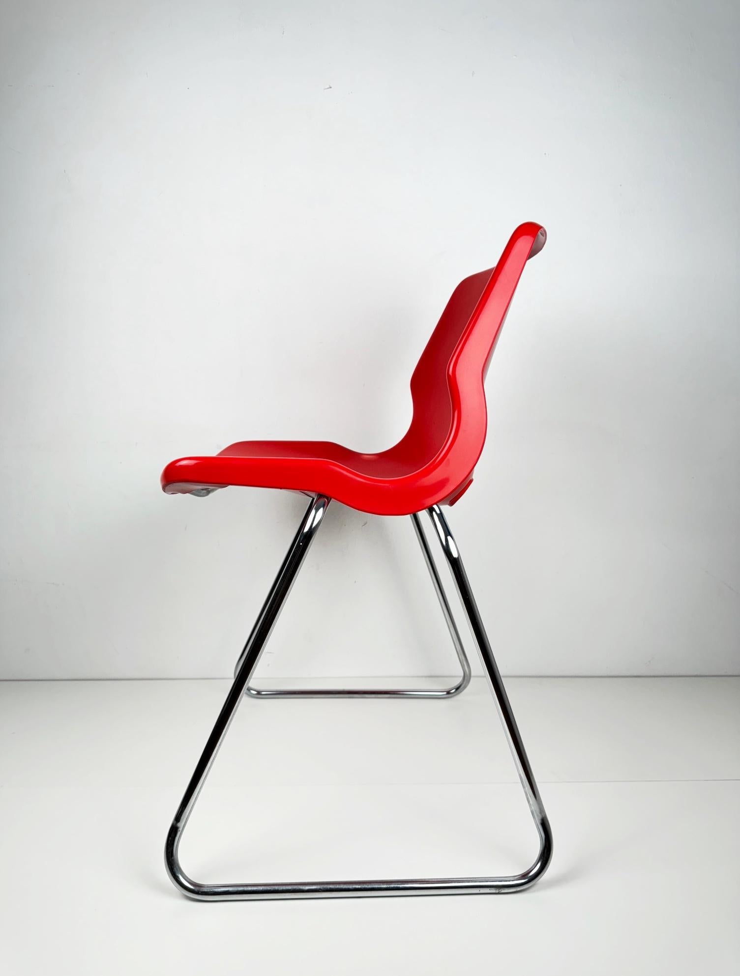 Chaises empilables Clipper de Svante Schöblom pour Overman Suède 1970 Bon état - En vente à BARCELONA, ES