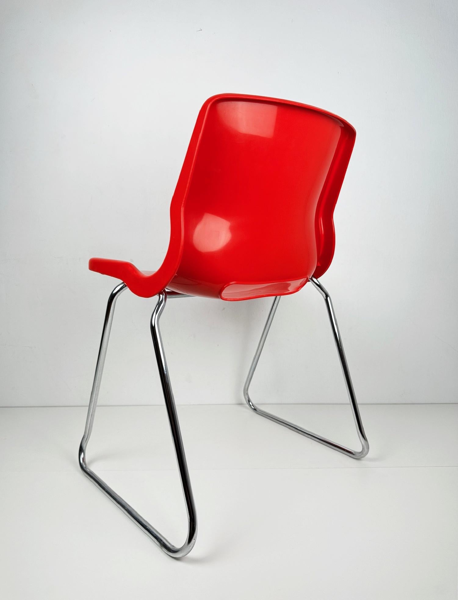 Fin du 20e siècle Chaises empilables Clipper de Svante Schöblom pour Overman Suède 1970 en vente
