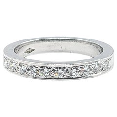 Stackable Diamond Band Ring in 18k White Gold