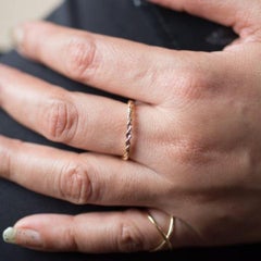 Stackable Gold Band, Simple Thin Wedding Band, 14 Karat Gold Band, 18k Gold Band