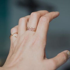 Stackable Gold Band, Simple Thin Wedding Band, 18 Karat Gold Band, 18k Gold Band